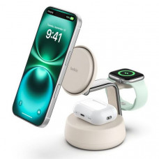 Беспроводное зарядное устройство Belkin UltraCharge Pro 3-in-1 Qi2 25W Stand